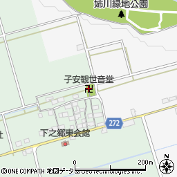 子安観世音堂周辺の地図