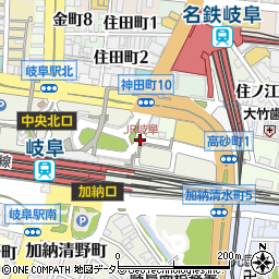 岐阜駅周辺の地図