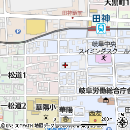 岐阜県支払基金周辺の地図
