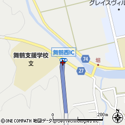 舞鶴西ＩＣ周辺の地図