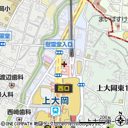 神奈川県横浜市港南区上大岡西1丁目10周辺の地図