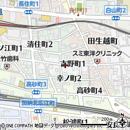 岐阜県岐阜市吉野町周辺の地図