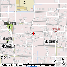 岐阜県岐阜市水海道周辺の地図