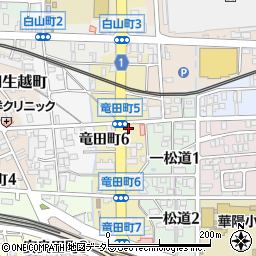 ザ・パーク竜田町駐車場周辺の地図