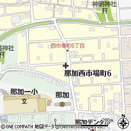 岐阜県各務原市那加西市場町6丁目43周辺の地図