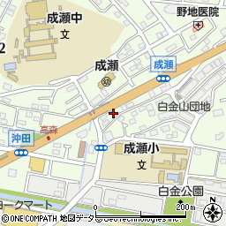 伊勢原警察署成瀬交番周辺の地図