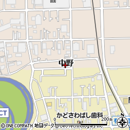 神奈川県海老名市中野周辺の地図
