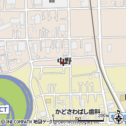 神奈川県海老名市中野周辺の地図