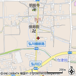 滋賀県高島市今津町弘川317周辺の地図