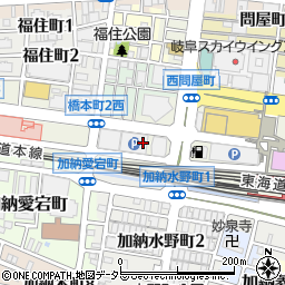 三菱ＵＦＪ銀行濃飛ビル ＡＴＭ周辺の地図