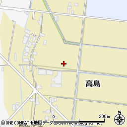 鳥取県米子市高島周辺の地図