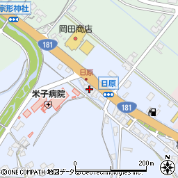 鳥取県米子市日原61周辺の地図
