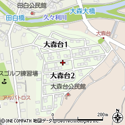 岐阜県可児市大森台周辺の地図