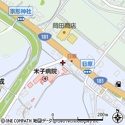 鳥取県米子市日原348周辺の地図