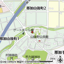 岐阜県各務原市那加山後町周辺の地図