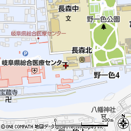岐阜県立衛生専門学校周辺の地図