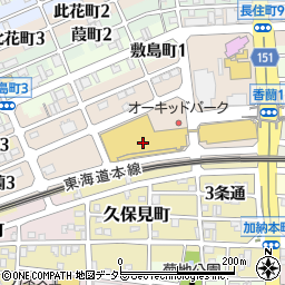 マクドナルド岐阜オーキッドパーク店周辺の地図