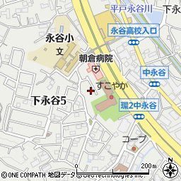 神奈川県横浜市港南区下永谷周辺の地図