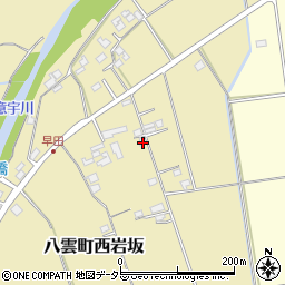 島根県松江市八雲町西岩坂69-1周辺の地図