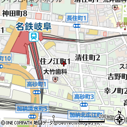 岐阜県岐阜市吉野町3丁目11周辺の地図