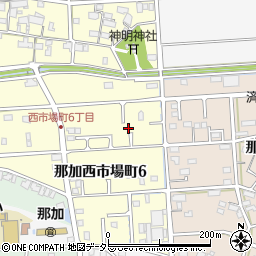 岐阜県各務原市那加西市場町6丁目86周辺の地図