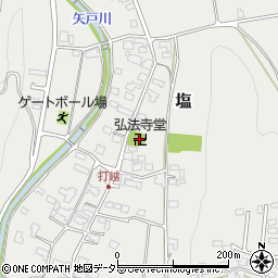 弘法寺堂周辺の地図