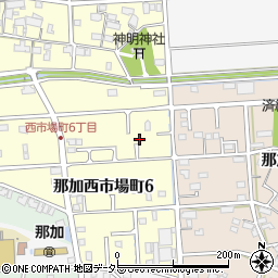 岐阜県各務原市那加西市場町6丁目86-2周辺の地図
