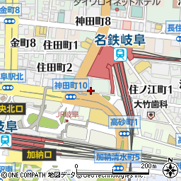 パワードラッグワンズ名鉄岐阜駅店周辺の地図