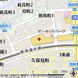 ブック・オフ岐阜オーキッドパーク店周辺の地図
