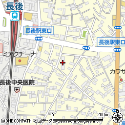 関東郵政局長後３号社宅周辺の地図