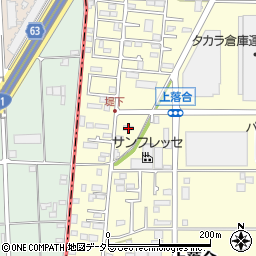 神奈川県厚木市上落合376周辺の地図