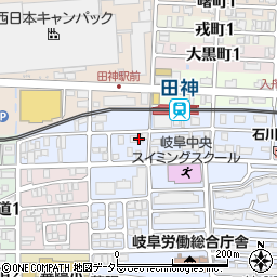 岐阜県岐阜市田神5-6周辺の地図