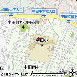横浜市立中田小学校　はまっ子ふれあいスクール周辺の地図