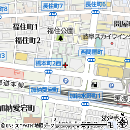 岐阜県岐阜市新栄町14周辺の地図