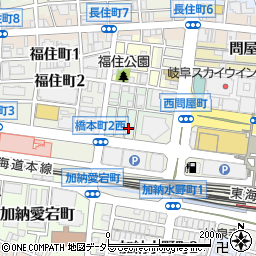 岐阜県岐阜市新栄町20周辺の地図