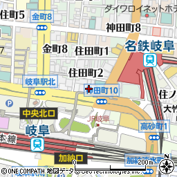愛知銀行岐阜支店周辺の地図