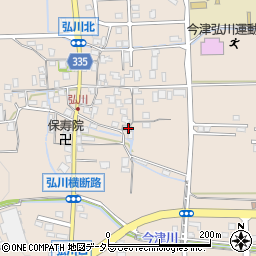 滋賀県高島市今津町弘川468周辺の地図