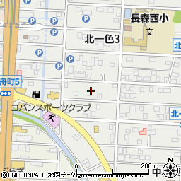 岐阜県岐阜市北一色3丁目11周辺の地図