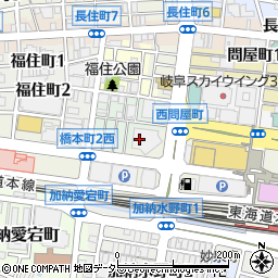 名古屋テレビ放送株式会社　岐阜支社周辺の地図