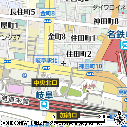 岐阜県岐阜市吉野町5丁目13周辺の地図