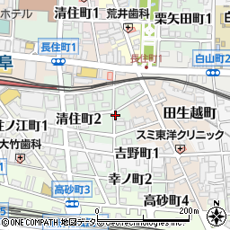 岐阜県岐阜市幸ノ町1丁目周辺の地図