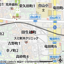 岐阜県岐阜市田生越町11周辺の地図