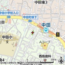 中田町第三公園周辺の地図