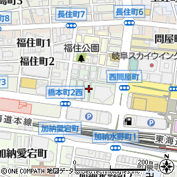 岐阜県岐阜市新栄町13周辺の地図