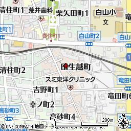 岐阜県岐阜市田生越町1周辺の地図