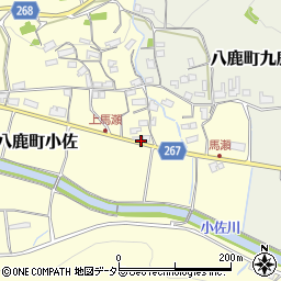 兵庫県養父市八鹿町小佐150周辺の地図