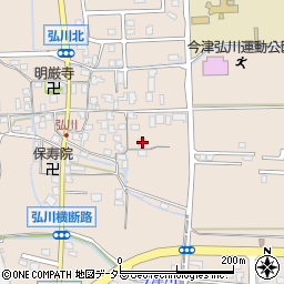 滋賀県高島市今津町弘川490周辺の地図