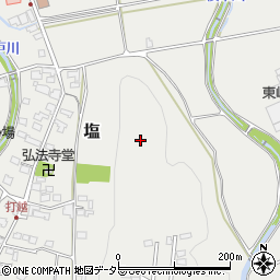 岐阜県可児市塩周辺の地図