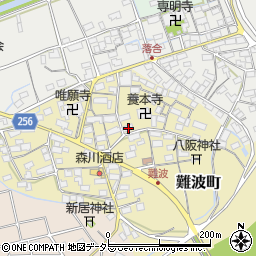 滋賀県長浜市難波町254周辺の地図