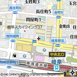 ファミリーマート岐阜駅北口店周辺の地図